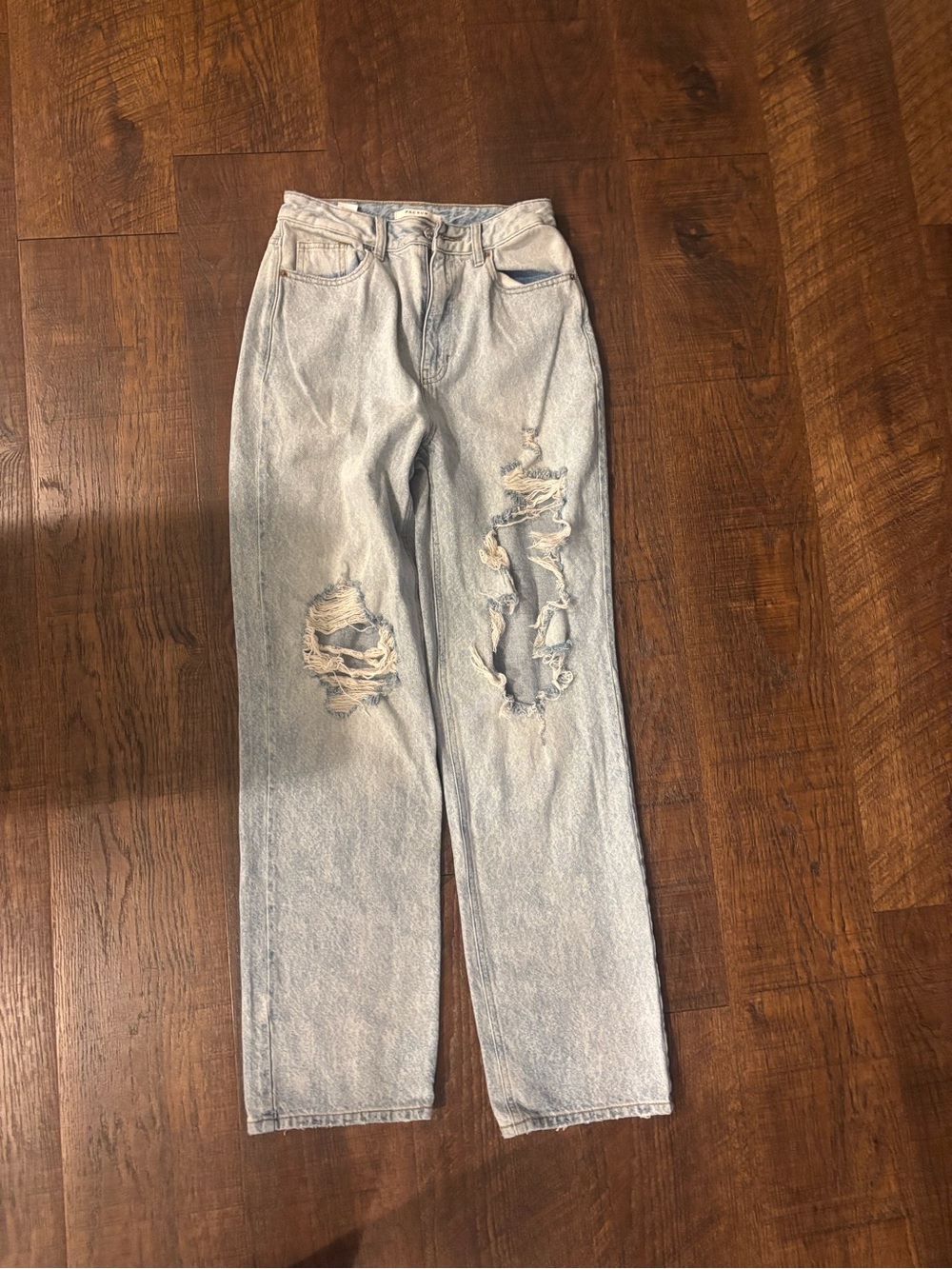 PacSun Light Blue Distressed Ankle Jeans